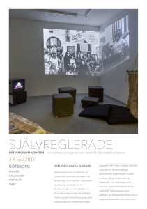 SJÄLVREGLERADE - Konstfrämjandet