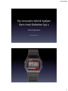 Ny innovativ teknik hjälper barn med diabetes typ 1