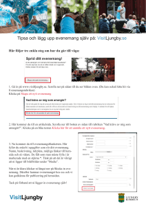 Skapa evenemang på VisitLjungby.se
