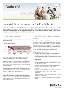 Goda råd för att introducera trådlösa tillbehör