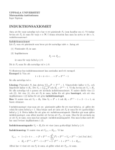 induktionsaxiomet - Studentportalen