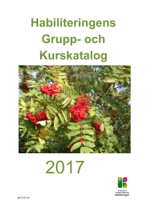 Habiliteringens Grupp- och Kurskatalog
