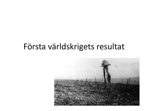 Första världskrigets resultat