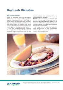 Kost och Diabetes - Menarini Diagnostics