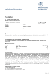 Utbildningsplan för kurs KN7002