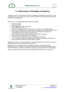 Syfte - SE Certifiering