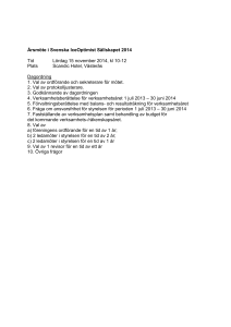Årsmöte i Svenska IceOptimist Sällskapet 2014