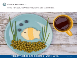 Healthy eating and diabetes”, 2014-2016.