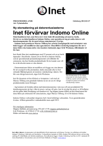 pressmeddelande