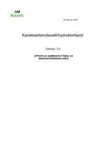 Kandesartancilexetil/hydroklortiazid