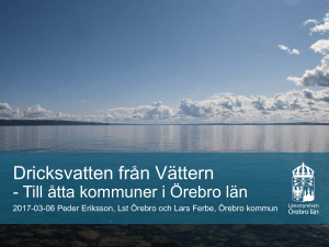 Dricksvatten från Vättern