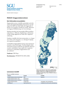 produktbeskrivning berggrundsobservationer