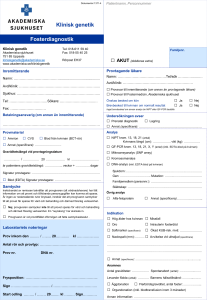 Fosterdiagnostik - Akademiska sjukhuset