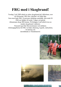 FRG med i Skogbrand