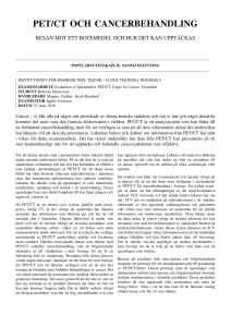 PET/CT OCH CANCERBEHANDLING