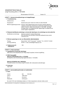 säkerhetsdatablad - Merck Performance Materials