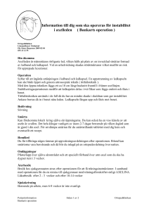 Information till dig som ska opereras för instabilitet i axelleden
