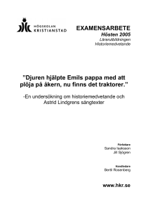 Djuren hjälpte Emils pappa med att plöja på åkern, nu finns det
