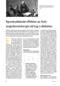 Njurskyddande effekter av Anti- angiotensinterapi vid typ 2 diabetes