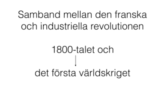 Samband mellan 1800, orsakerna och det första världskriget