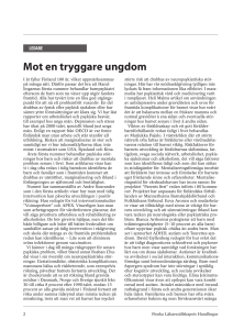 Mot en tryggare ungdom - Finska Läkaresällskapet