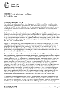 110522 Femte söndagen i påsktiden Björn Helgesson