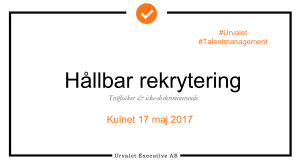 Hållbar rekrytering