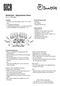 Mattespel - Magnetiska fiskar