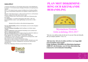 Grönans plan mot kränkandebehandling 2016-2017