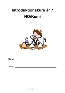 säkerhet kemi introkurs
