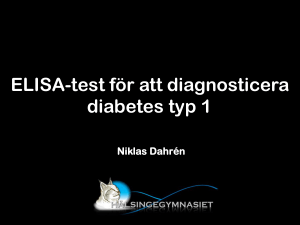ELISA-test för att diagnosticera diabetes typ 1