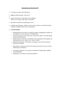 Ämnesplanering Elektrokemi 9E