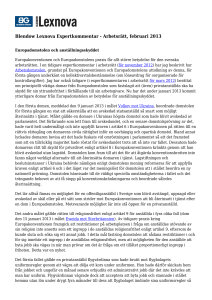 Europadomstolen och anställningsskyddet