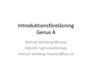 Introduktionsföreläsning