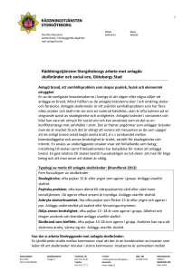 Räddningstjänsten Storgöteborgs arbete mot anlagda skolbränder