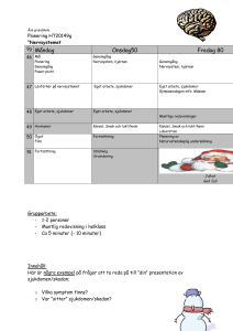 Åsö grundskola Planering HT20149g ”Nervsystemet 9g Måndag