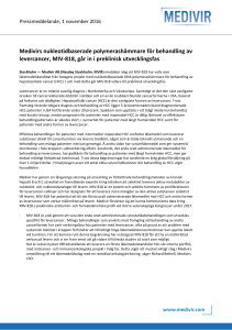 Medivirs nukleotidbaserade polymerashämmare
