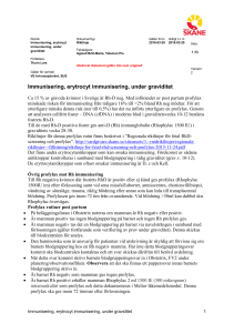 Immunisering, erytrocyt immunisering, under graviditet