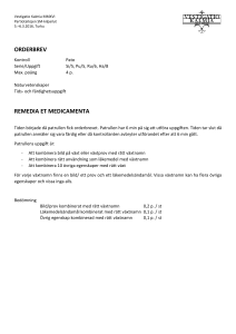 orderbrev remedia et medicamenta