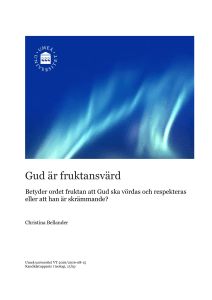 Gud är fruktansvärd