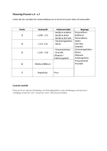 Planering Procent v.3 - v.7