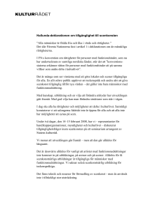 Hallunda-deklarationen om tillgänglighet till