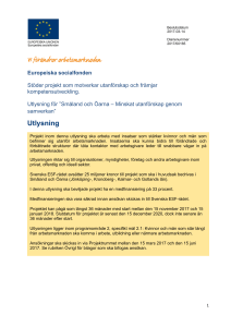 Småland och Öarna – Minskat utanförskap - Svenska ESF