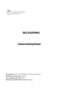 DELEGERING Läkemedelsplåster