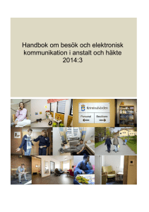 Handbok besök och elektronisk kommunikation i anstalt och häkte