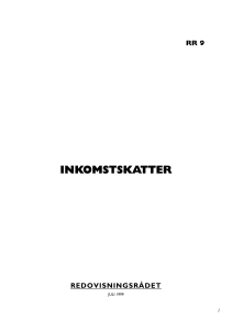 Redovisningsrådets rekommendation RR 9
