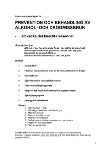 prevention och behandling av alkohol- och