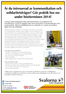 Är du intresserad av kommunikation och solidaritetsfrågor? Gör
