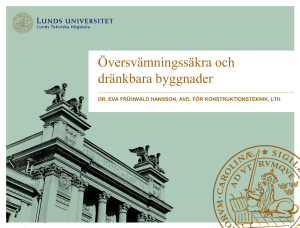 Översvämningssäkra och dränkbara byggnader