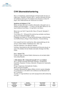CVK läkemedelshantering